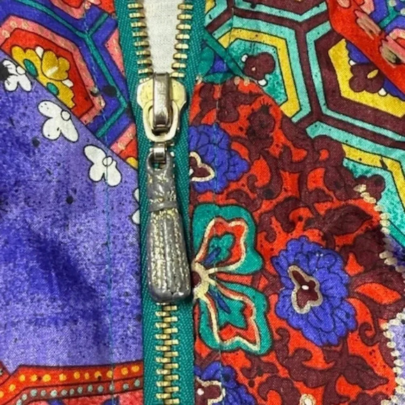 Vintage Lavon 90's Windbreaker Jacket Size Large Multi Color Golden Girls - Picture 10 of 11